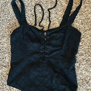 Free people eyelet bodysuit